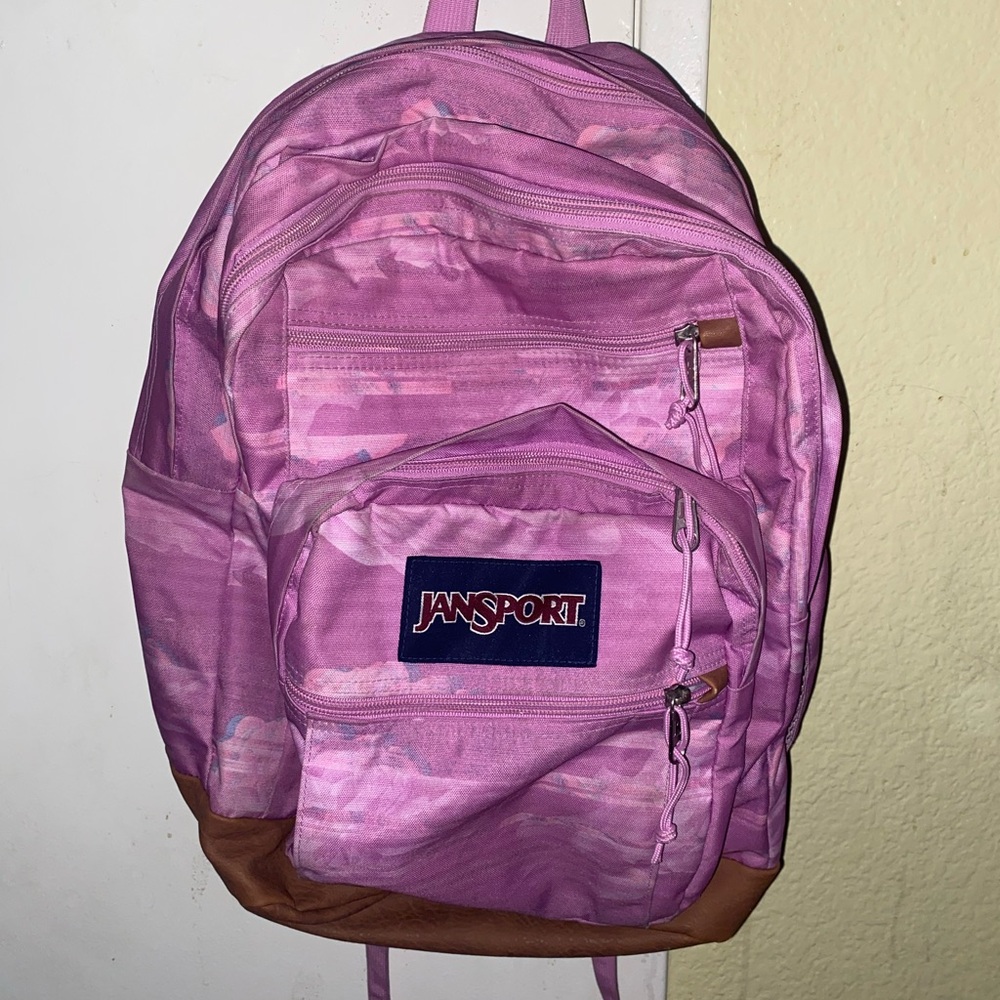 Jansport Pink and Brown Backpack